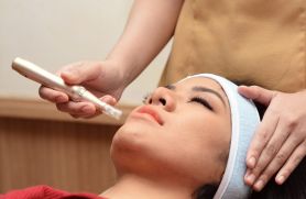 Dermapen microneedling treatment for acne scars and skin rejuvenation
